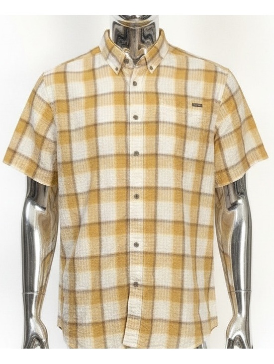 Eddie Bauer Other - Eddie Bauer Men's Classic Fit T3XL Yellow Plaid Button-Up Sh